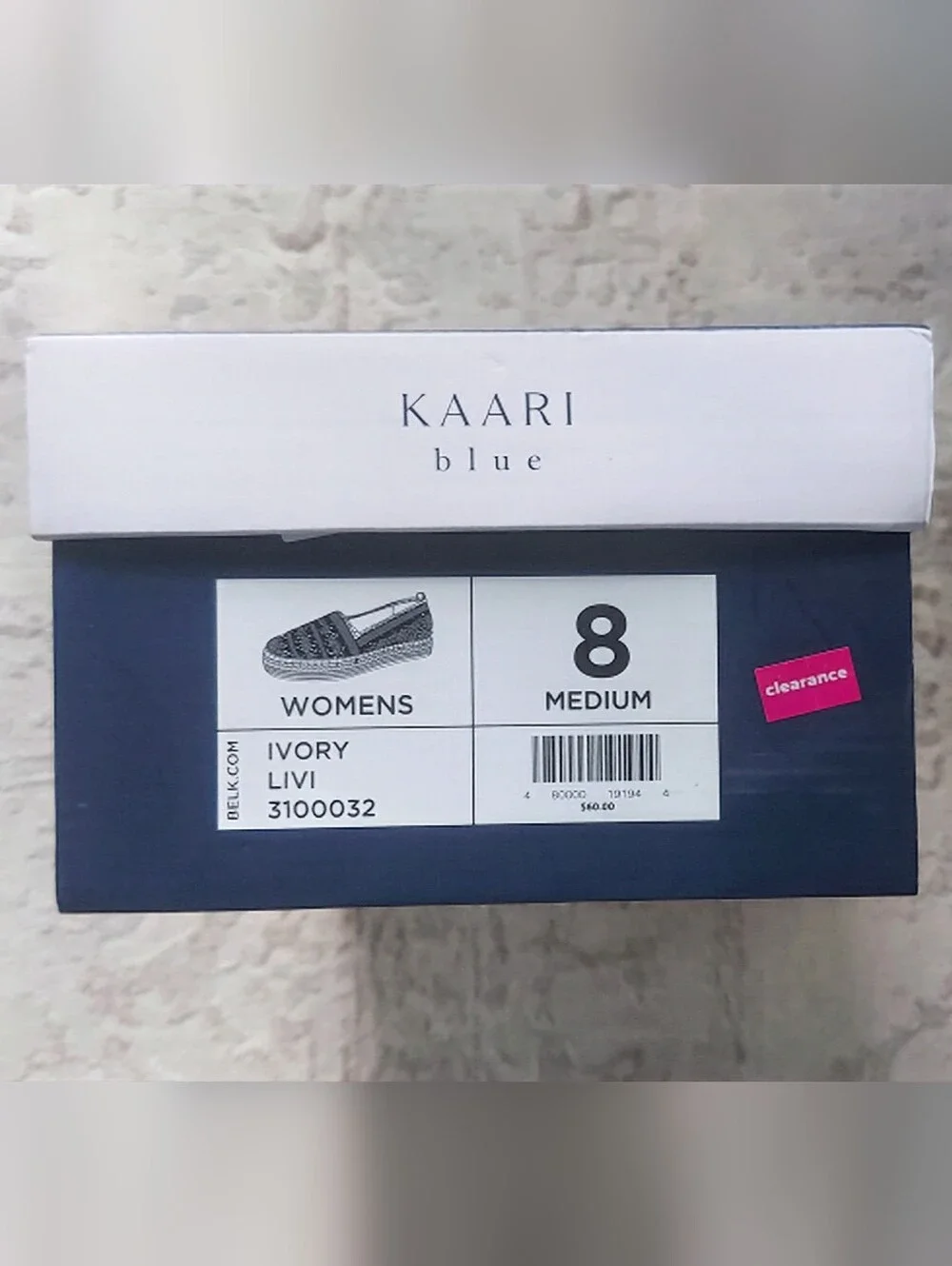 Kaari Blue Ivory Crochet Espadrille